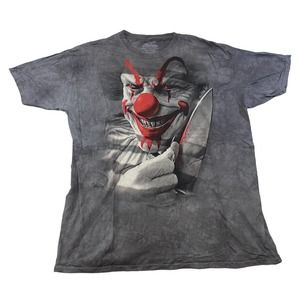 The Mountain Killer Clown Graphic Tee Thrifted Vintage Style Size 2XL